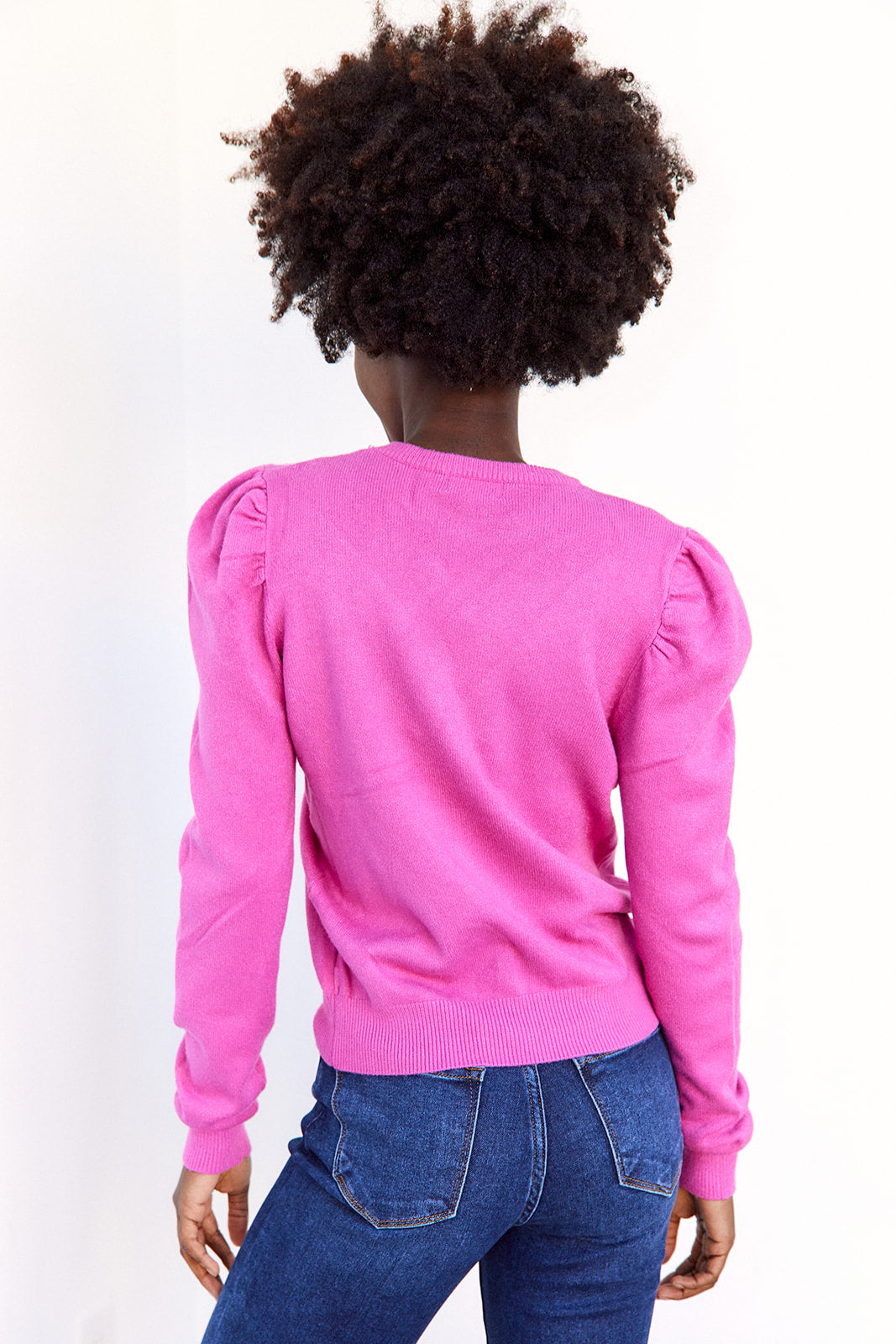 Piper Puff Sleeve Pullover Sweater - fab'rik