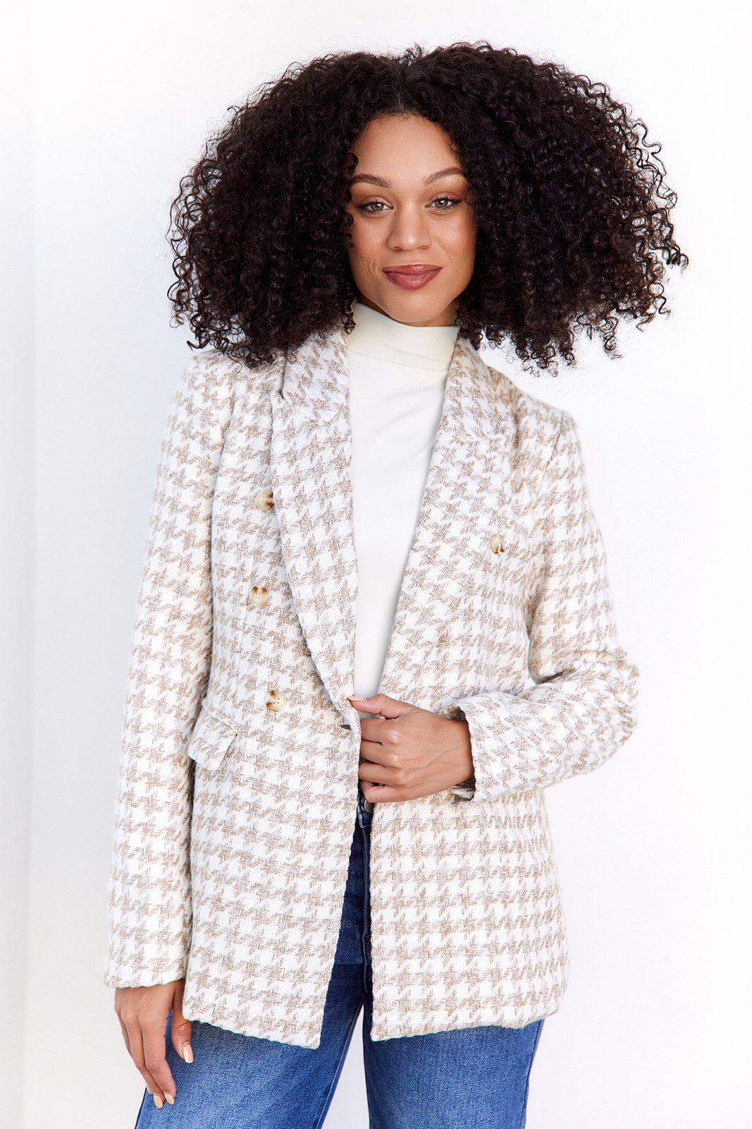 Andi Houndstooth Blazer - fab'rik