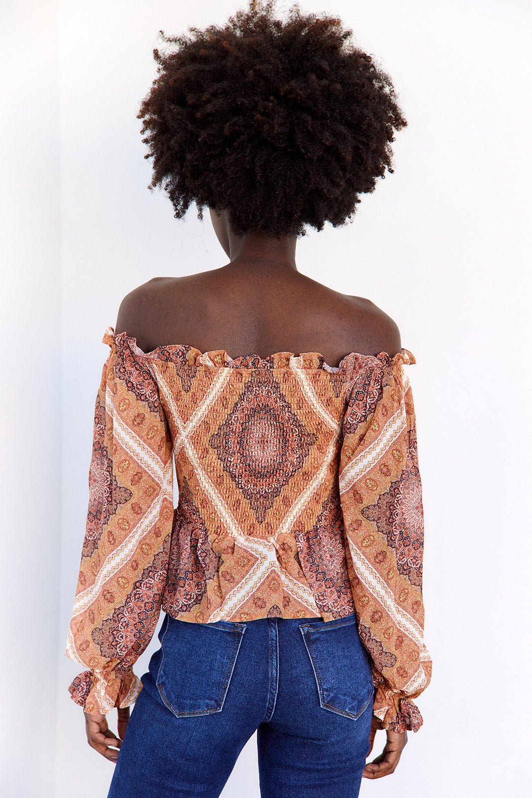 Orianna Off The Shoulder Smocked Top - fab'rik
