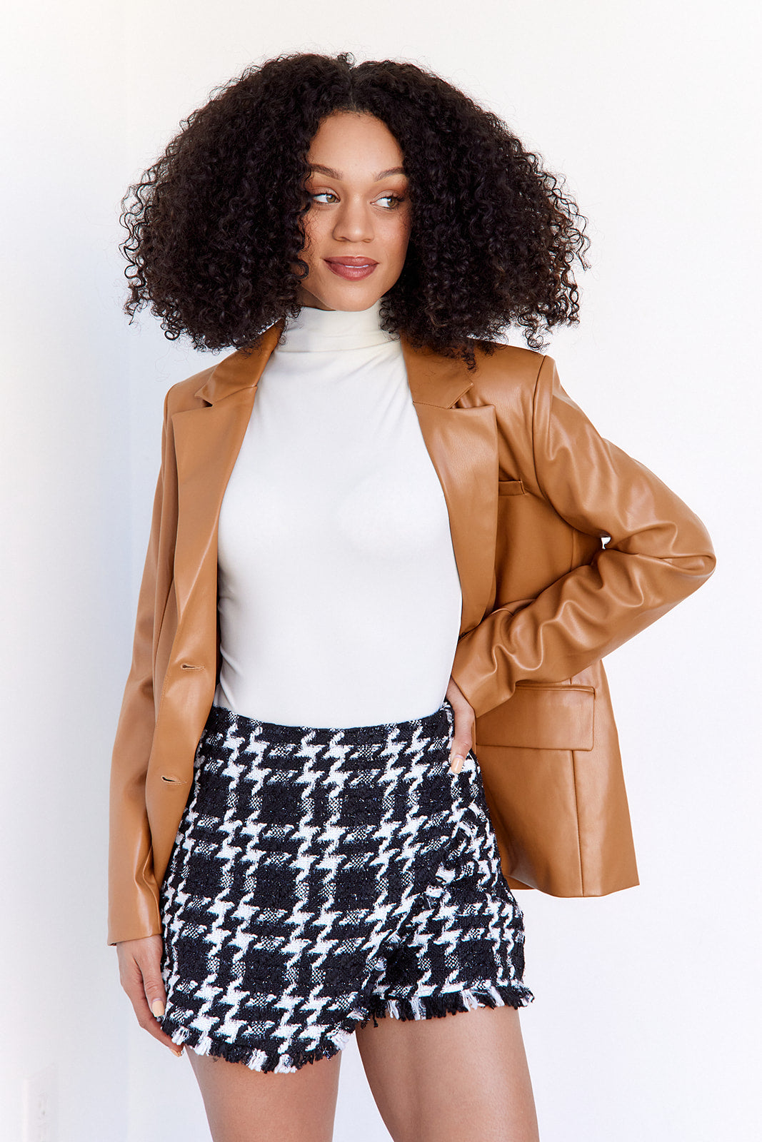 Tullia Houndstooth Shorts - fab'rik