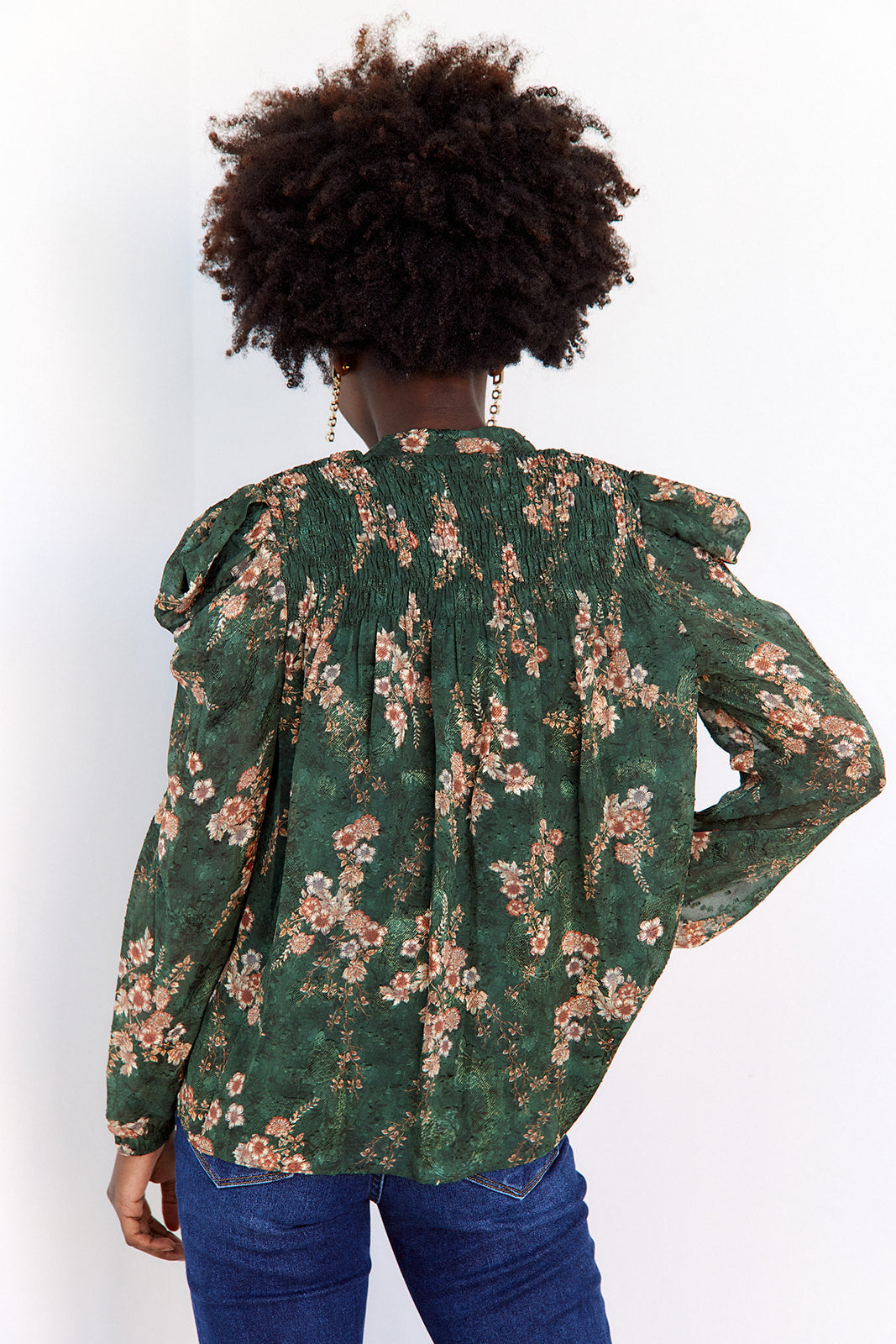 Lisette Floral Button Down Blouse - fab'rik