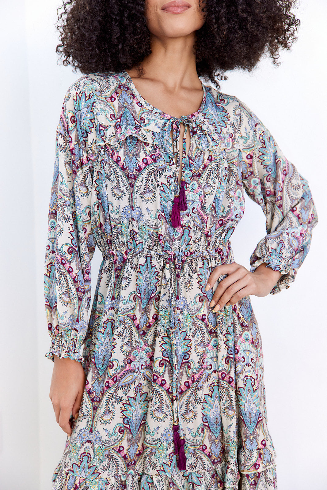Courtney Paisley Maxi Dress - fab'rik