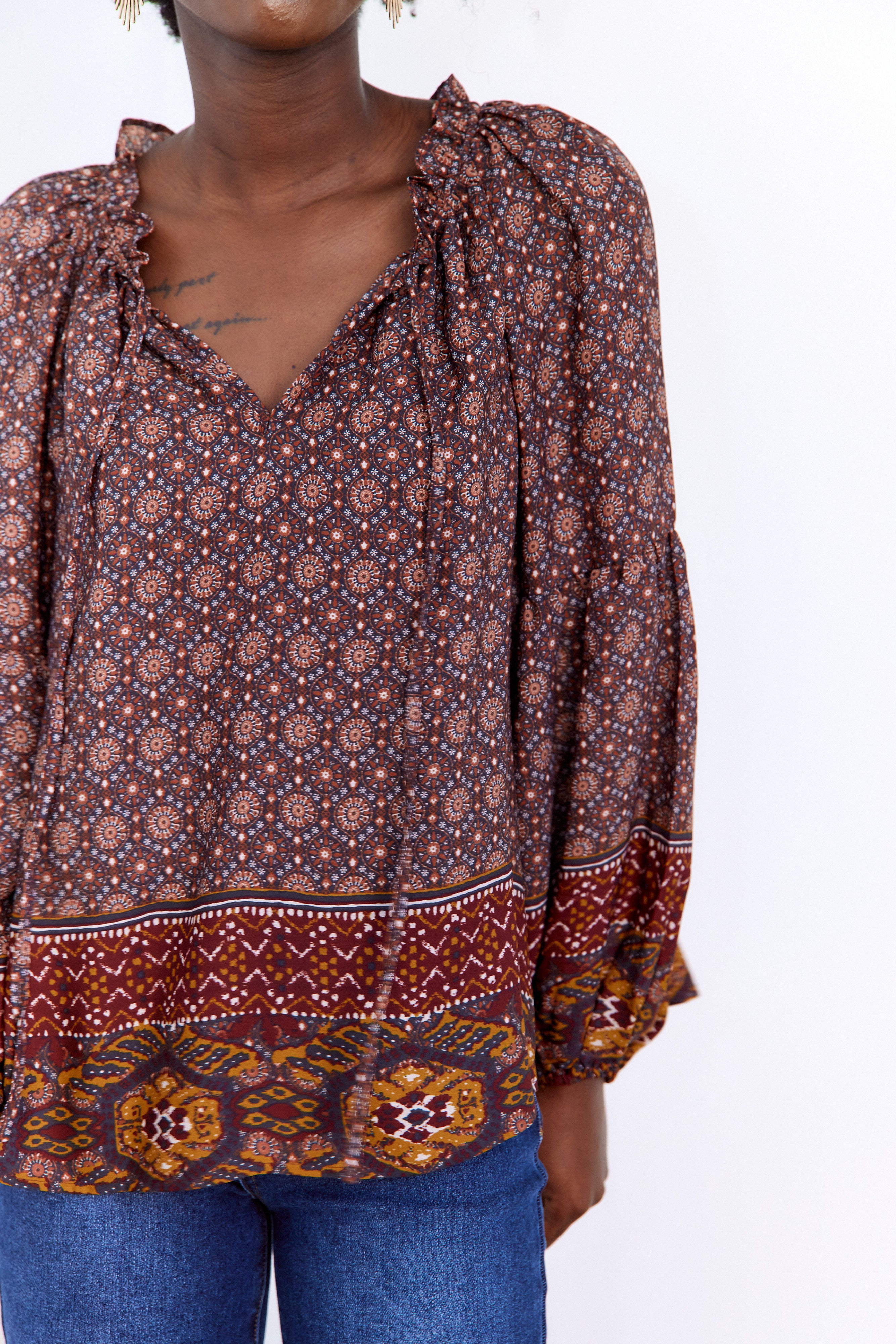 Esme Printed Blouse - fab'rik