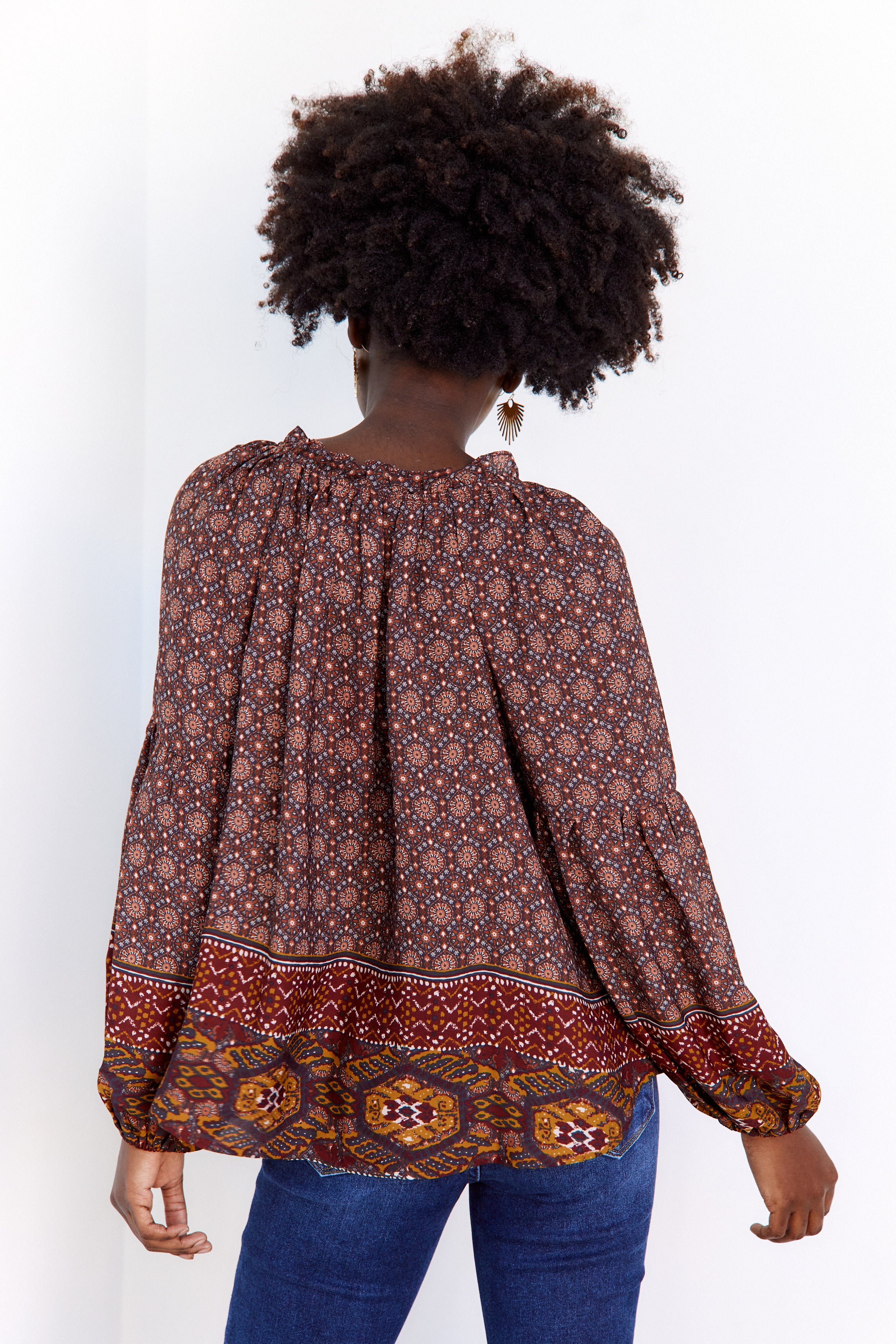 Esme Printed Blouse - fab'rik
