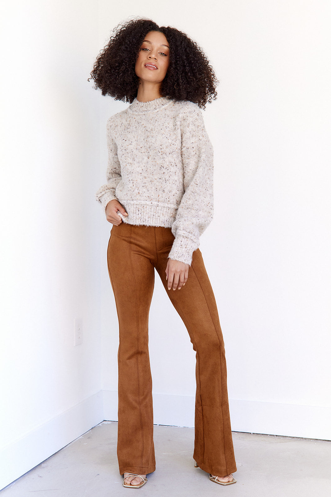 Spanx Faux Suede Flare Pants - fab'rik