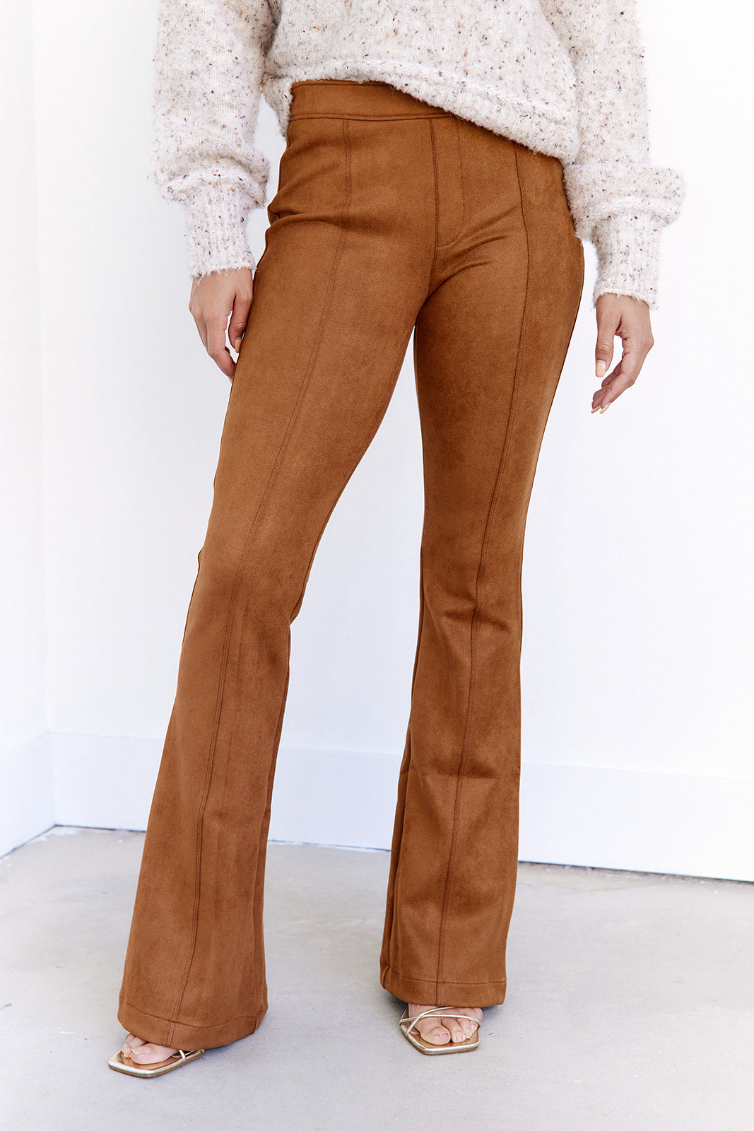 Spanx Faux Suede Flare Pants - fab'rik