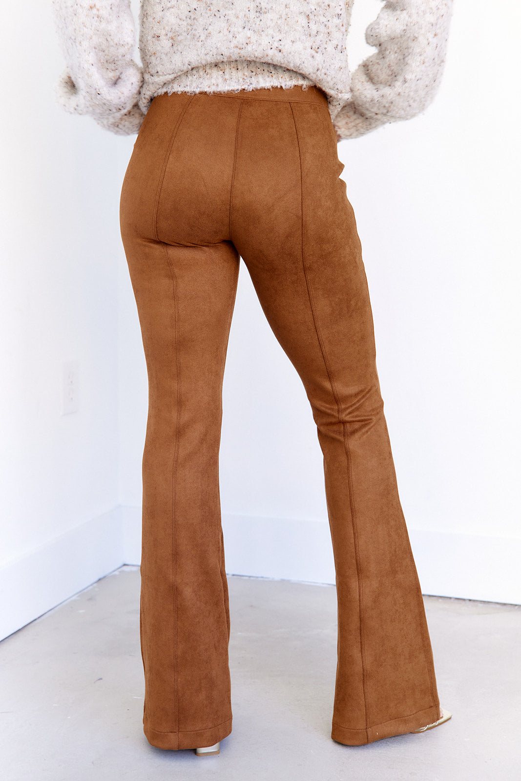 Spanx Faux Suede Flare Pants - fab'rik