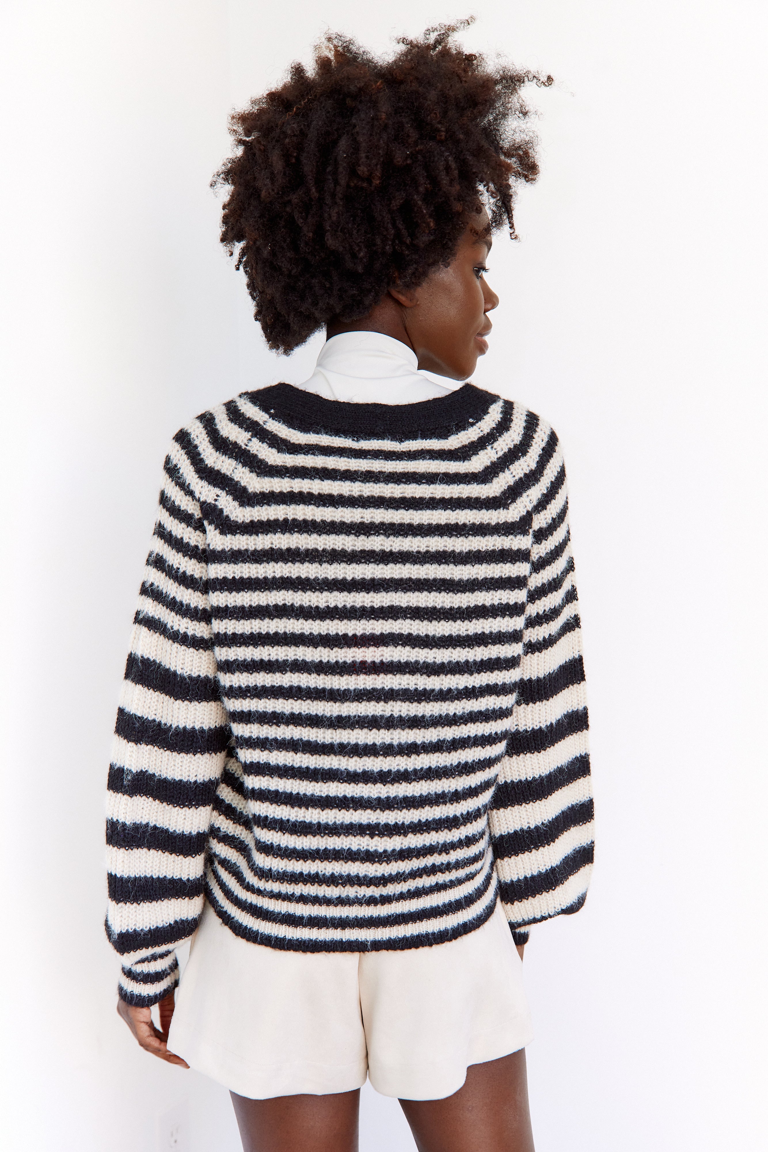 Linley Striped Cardigan - fab'rik