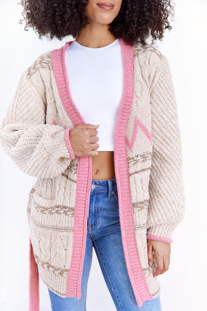 Charlotte Printed Cardigan - fab'rik