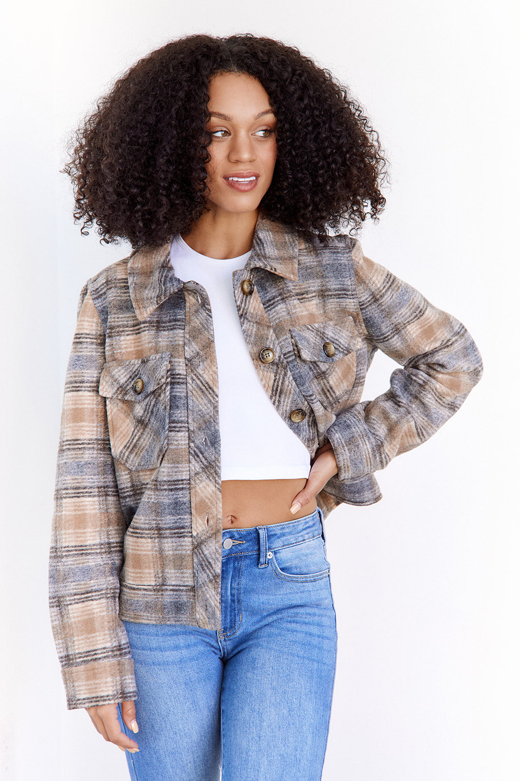 Mila Cropped Shacket - fab'rik