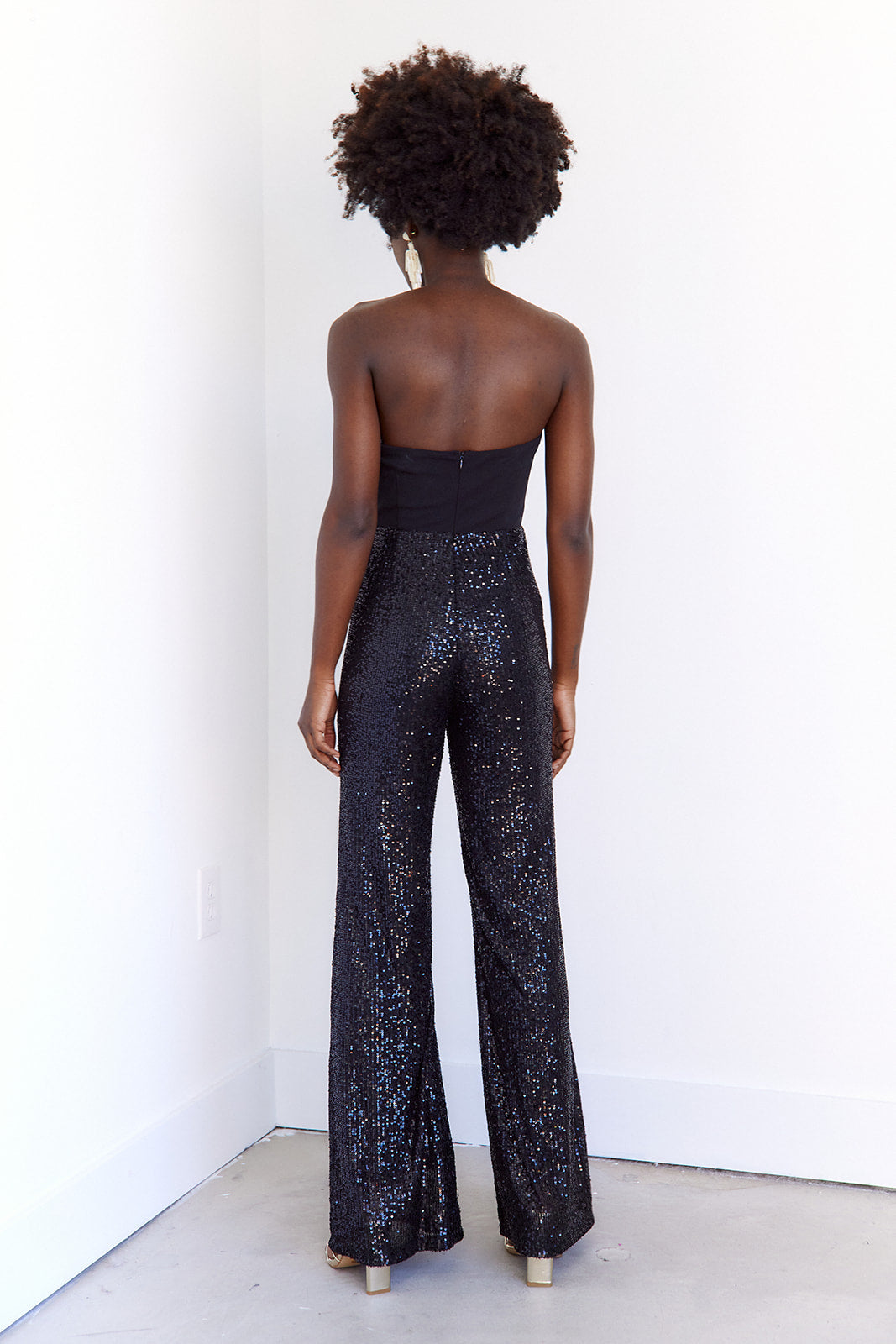 Petunia Sleeveless Sequin Jumpsuit - fab'rik