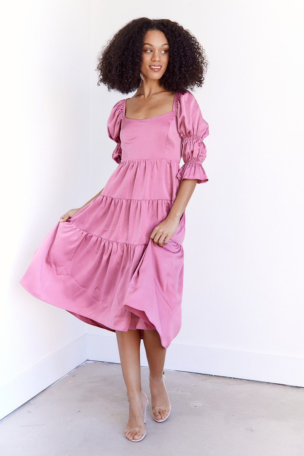Lex Tiered Midi Dress - fab'rik