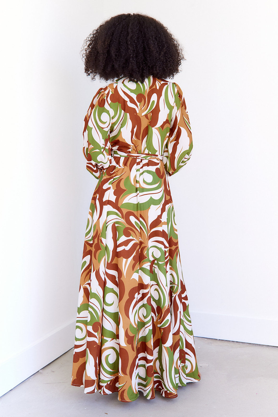 Kezia Printed Maxi Dress - fab'rik