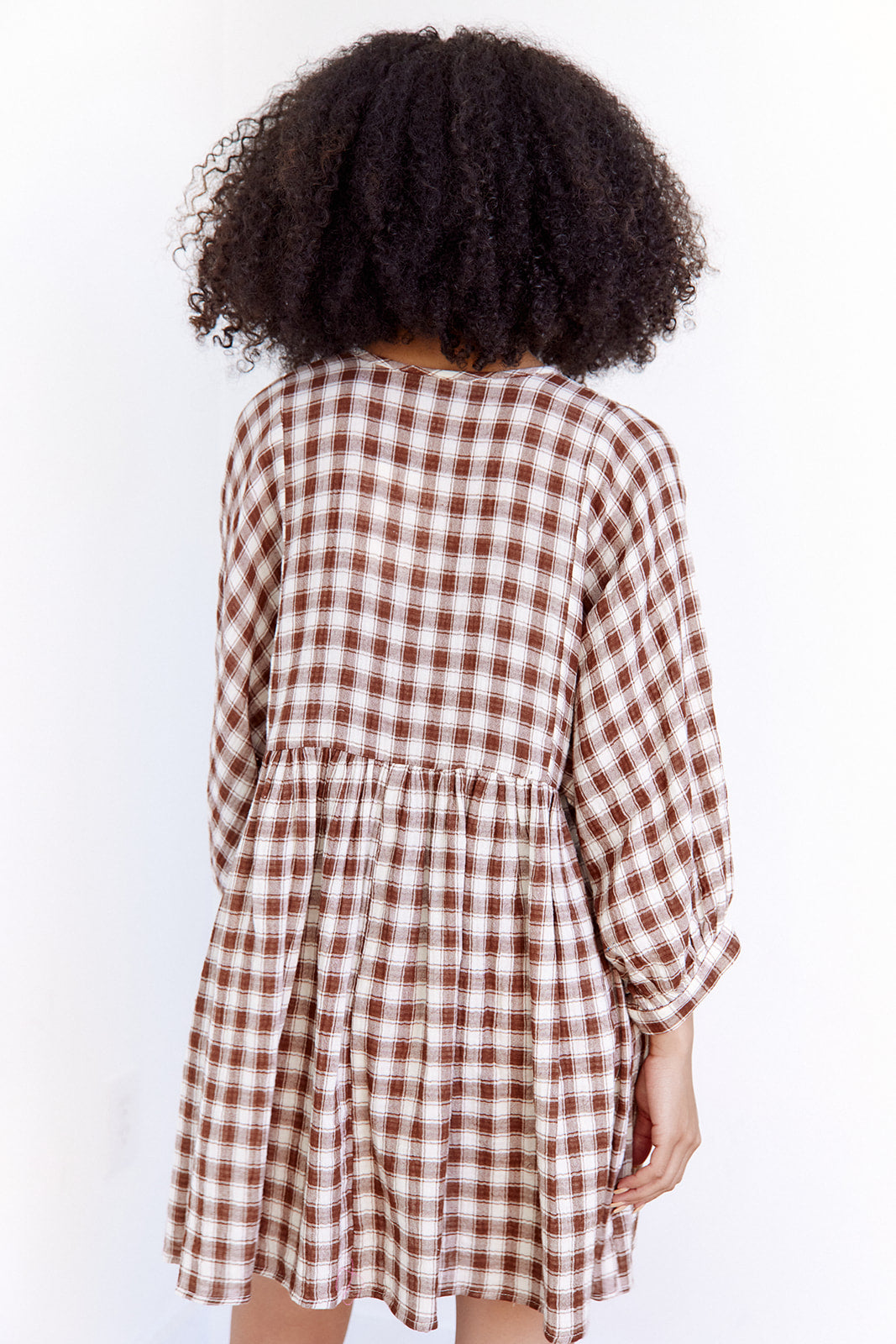 Olva Plaid Babydoll Dress - fab'rik