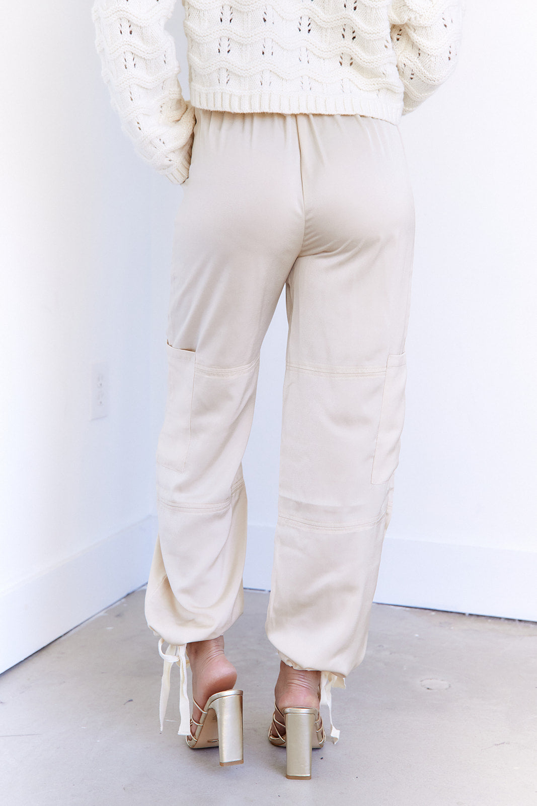 Ambrose Satin Cargo Joggers - fab'rik