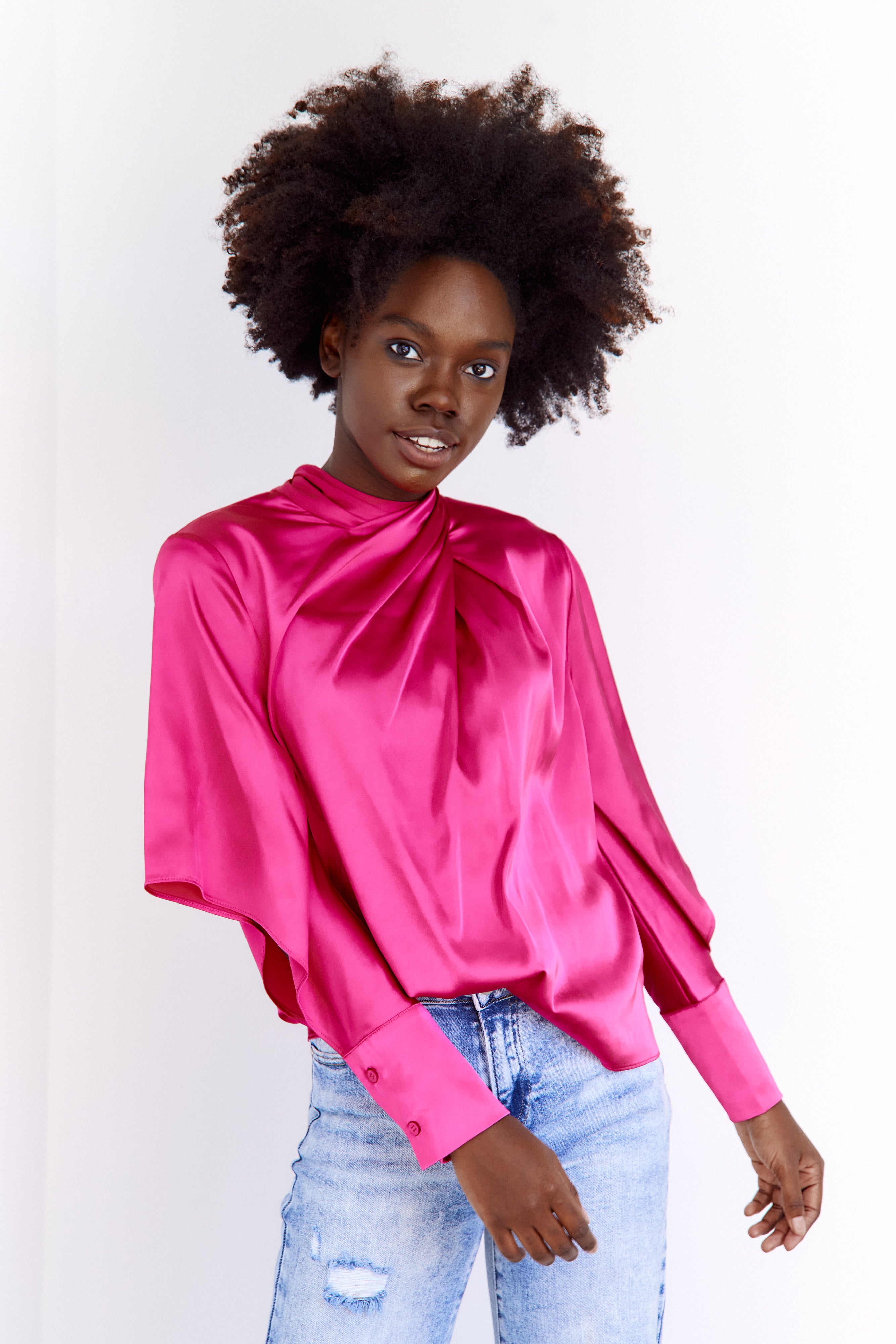 Ahna High Neck Blouse - fab'rik