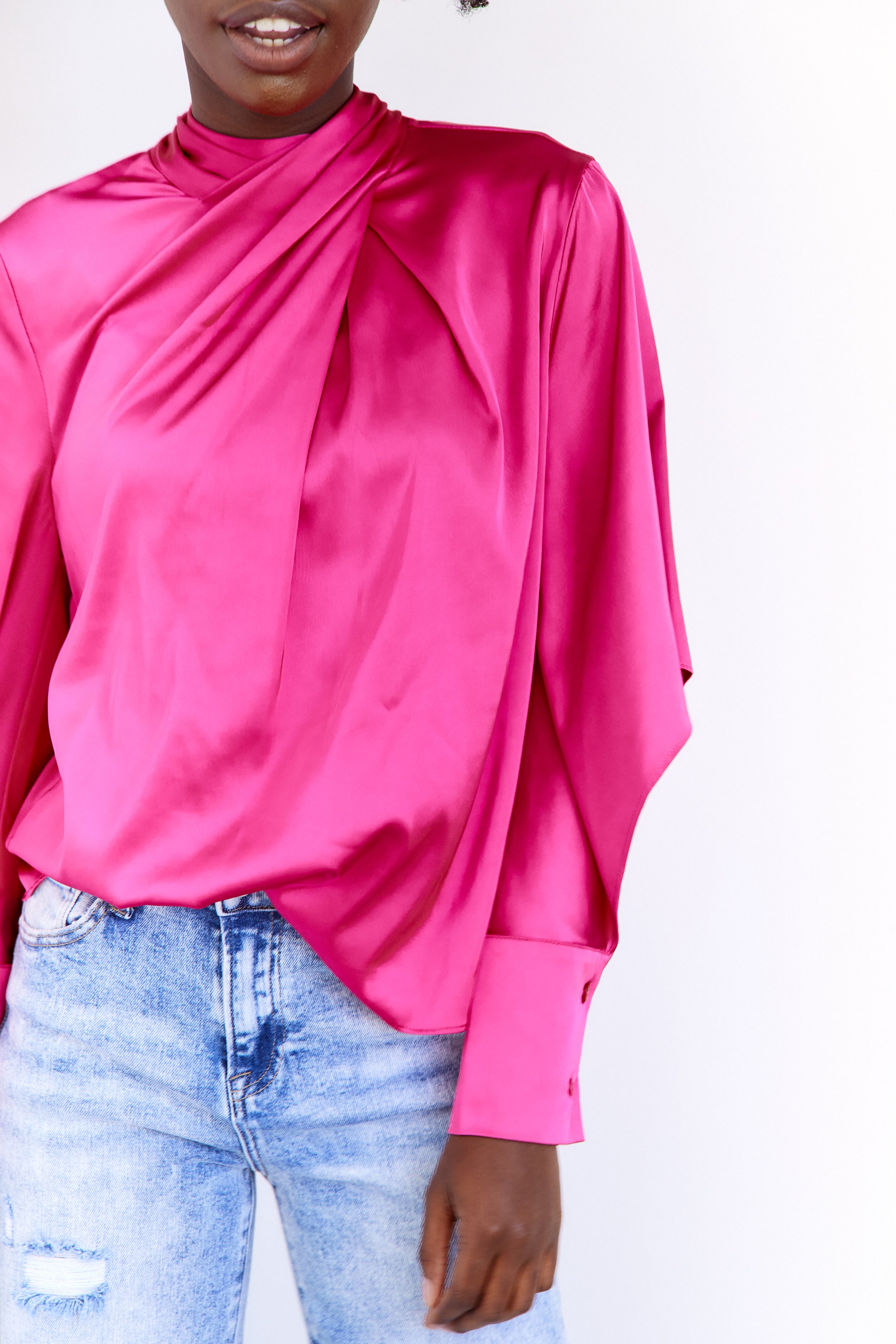 Ahna High Neck Blouse - fab'rik
