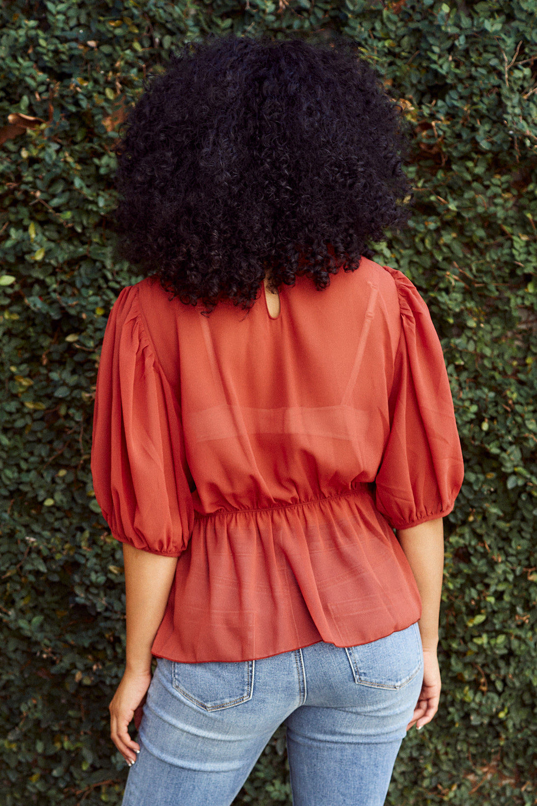 SALE - Nadine Smocked Waist Pleated Blouse - fab'rik