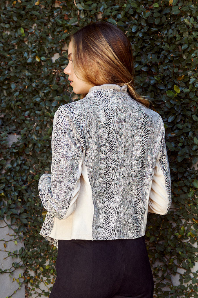 SALE - Ramsay Snake Print Jacket - fab'rik
