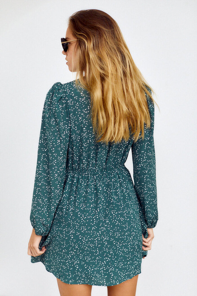 SALE - Kampbell Polka Dot Mini Dress - fab'rik