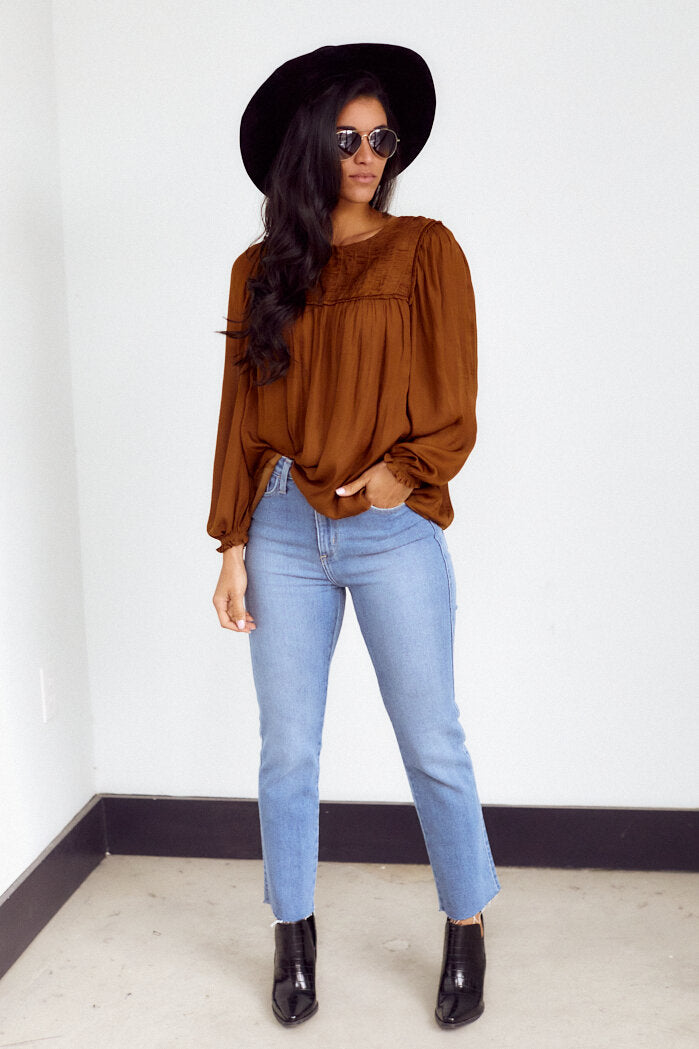 SALE - Pampas Long Sleeve Blouse - fab'rik