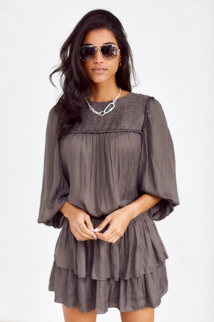 SALE - Bryce Smocked Detail Dress - fab'rik