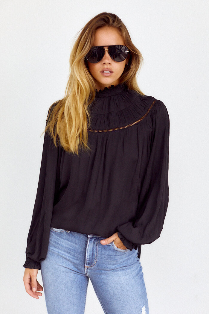 SALE - Lorie Pleated Detail Blouse - fab'rik