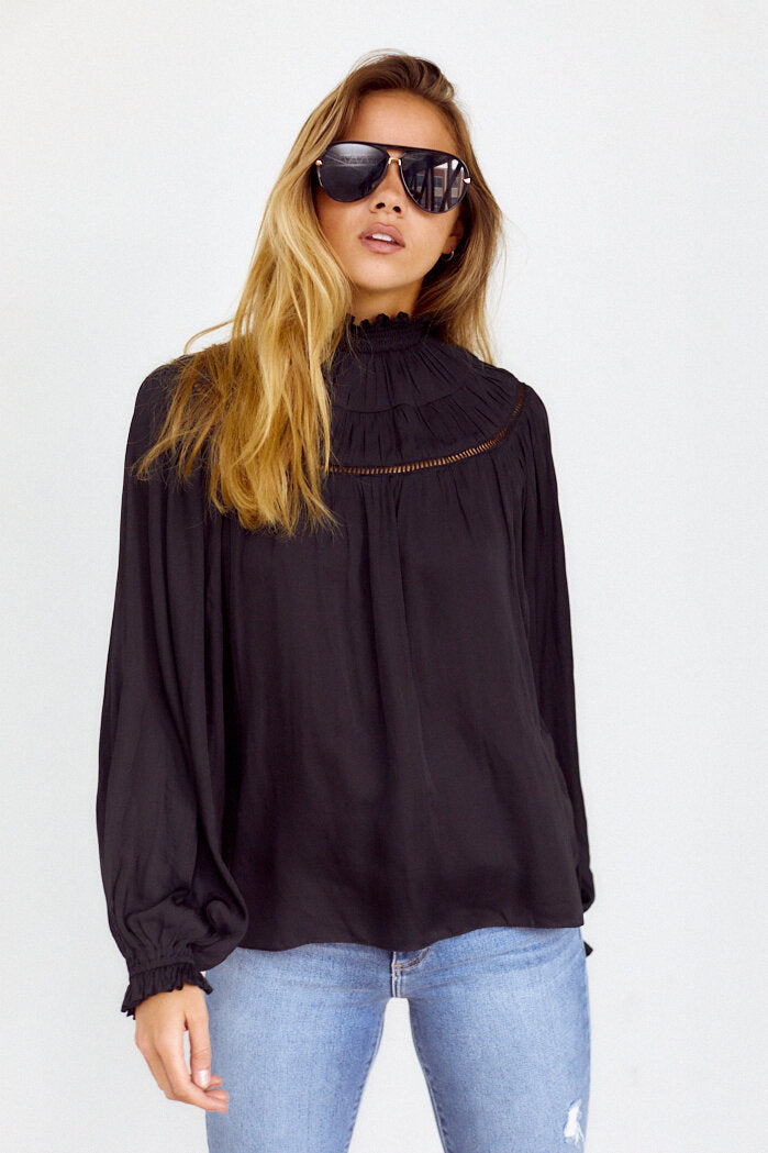 SALE - Lorie Pleated Detail Blouse - fab'rik