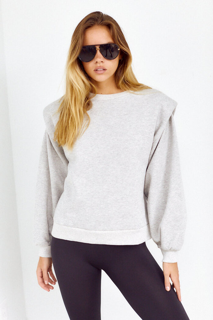 SALE - Milla Shoulder Pad Sweatshirt - fab'rik