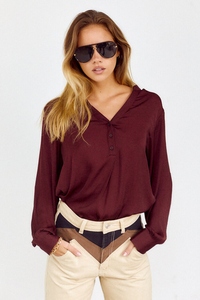 SALE - Anja Long Sleeve Blouse - fab'rik