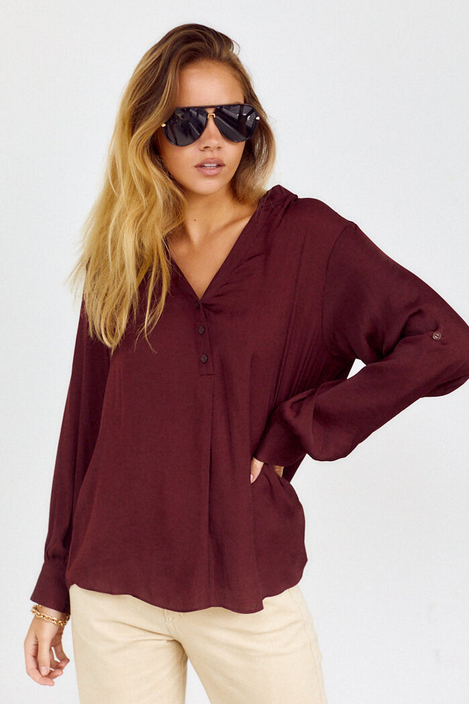 SALE - Anja Long Sleeve Blouse - fab'rik