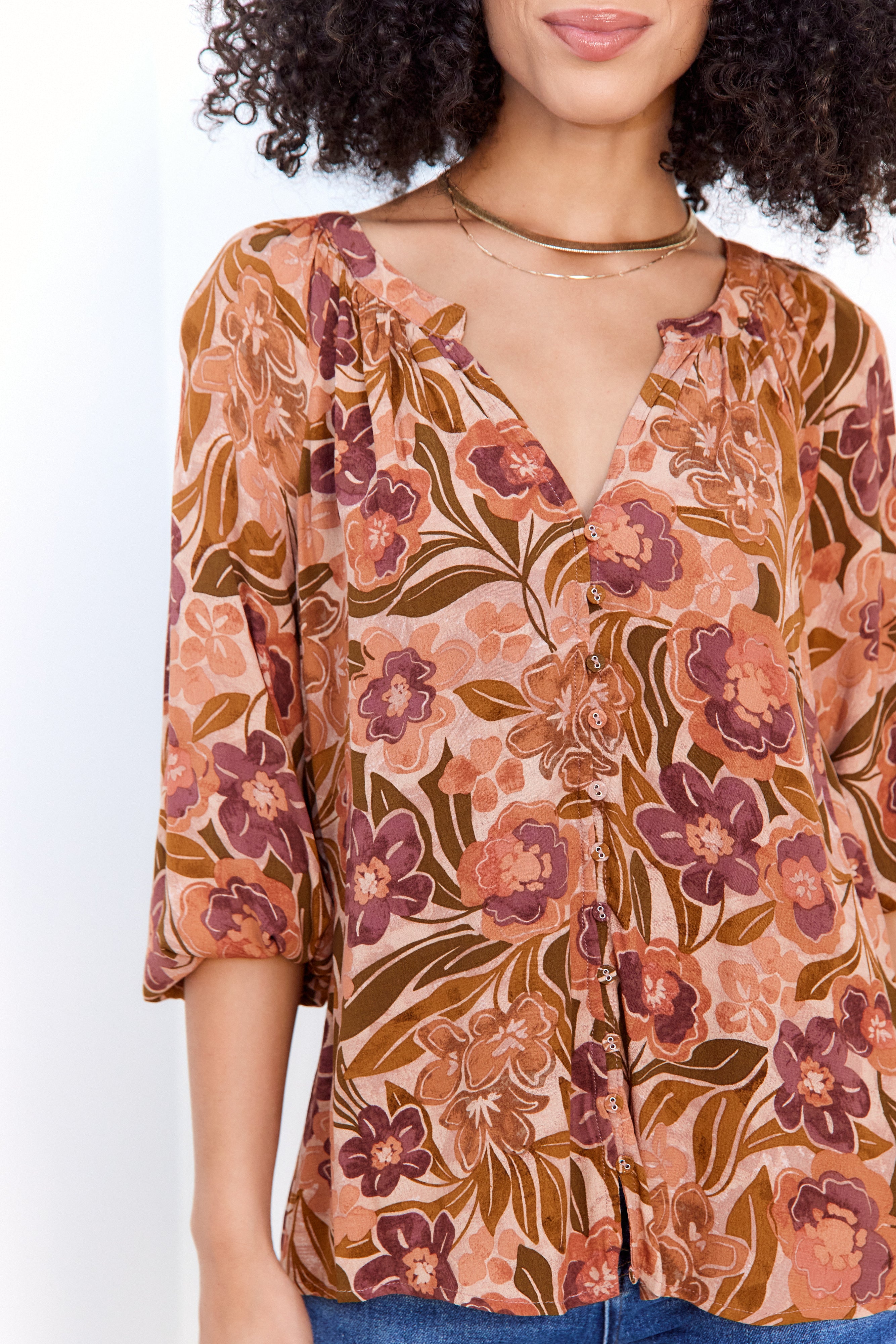 Lucia Floral Blouse - fab'rik