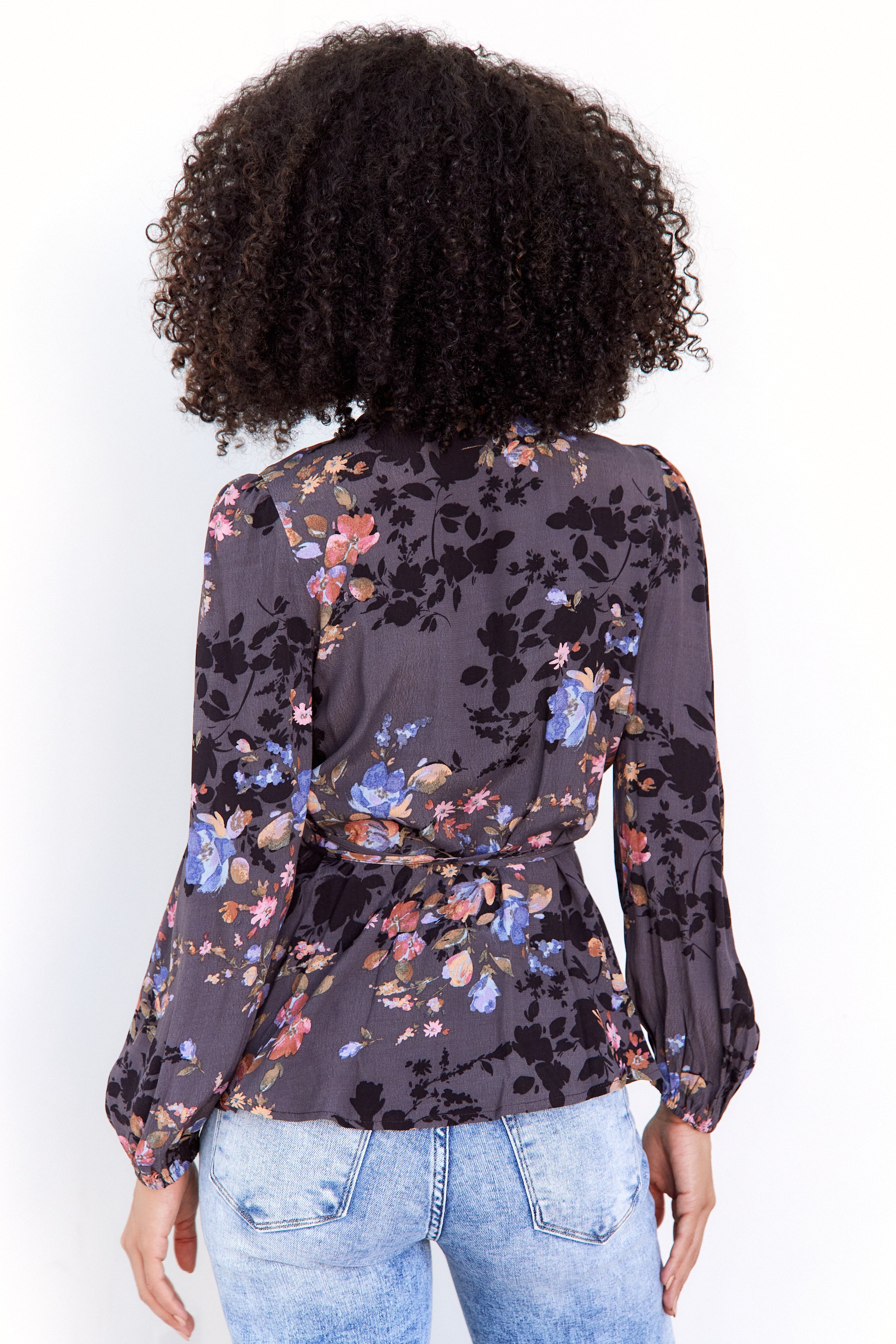 Miley Floral Wrap Top - fab'rik