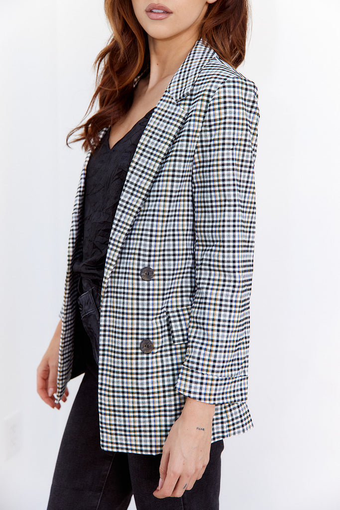 Poppy Plaid Blazer - fab'rik