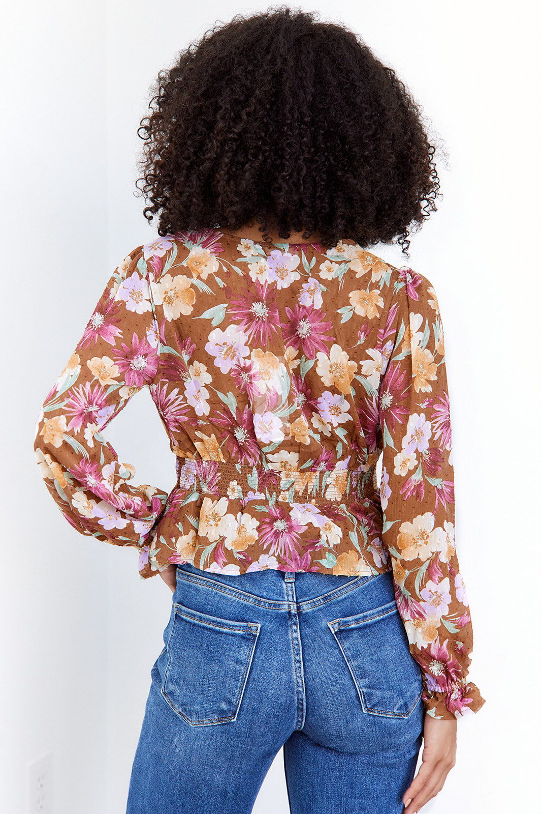 Shay Floral V Neck Blouse - fab'rik