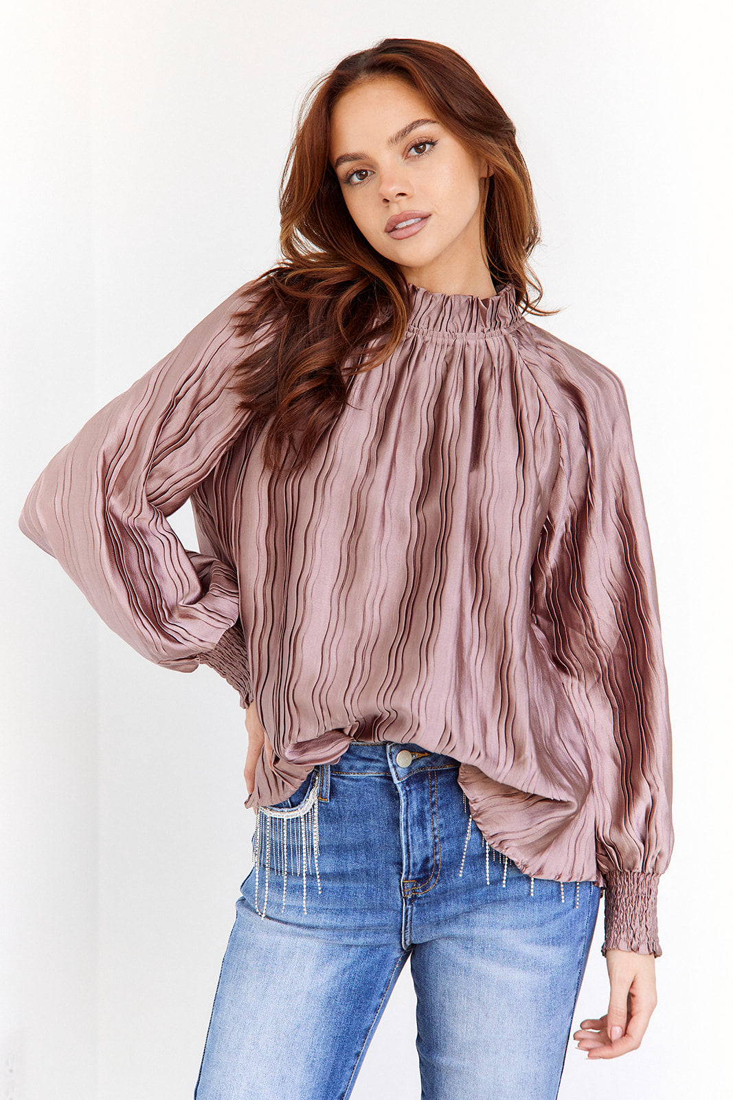 Alice Textured Ripple Blouse - fab'rik