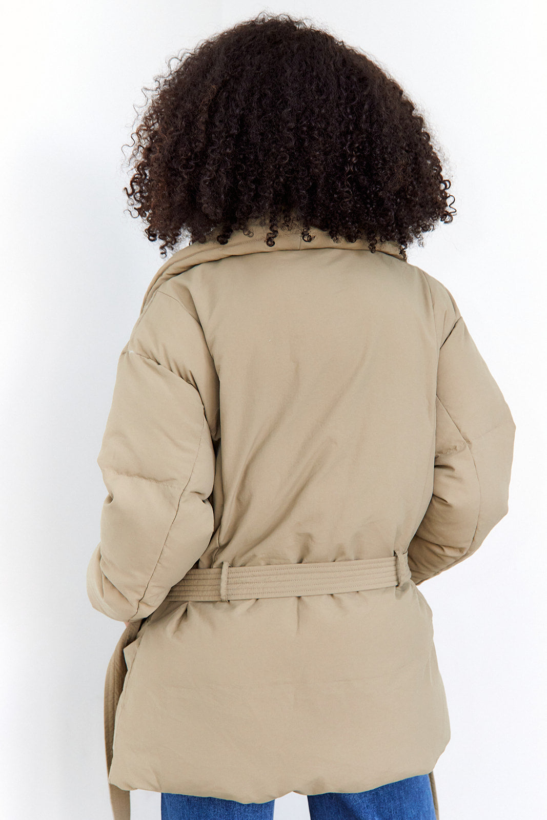 Lizzi Wrap Style Puffer Jacket - fab'rik