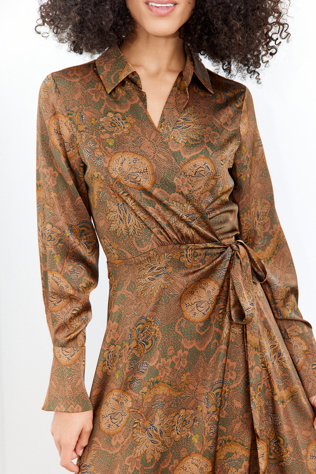 Riley Printed Wrap Maxi Dress - fab'rik
