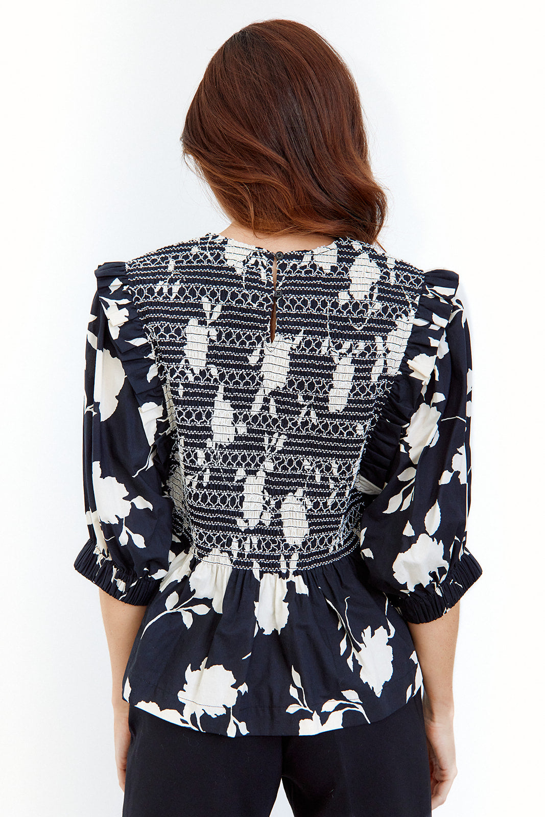 Morgan Smocked Floral Blouse - fab'rik