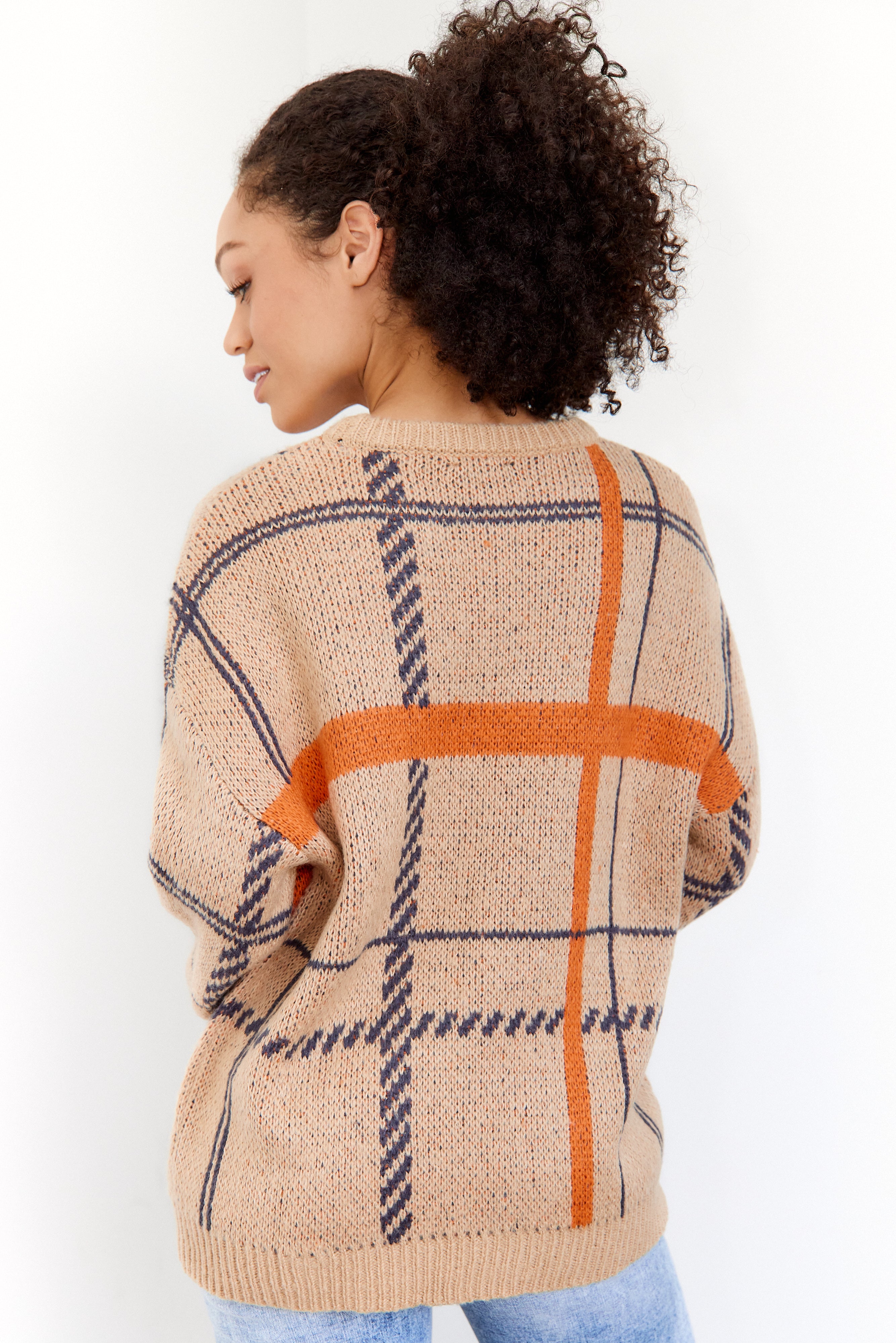 Sophia Plaid Sweater - fab'rik