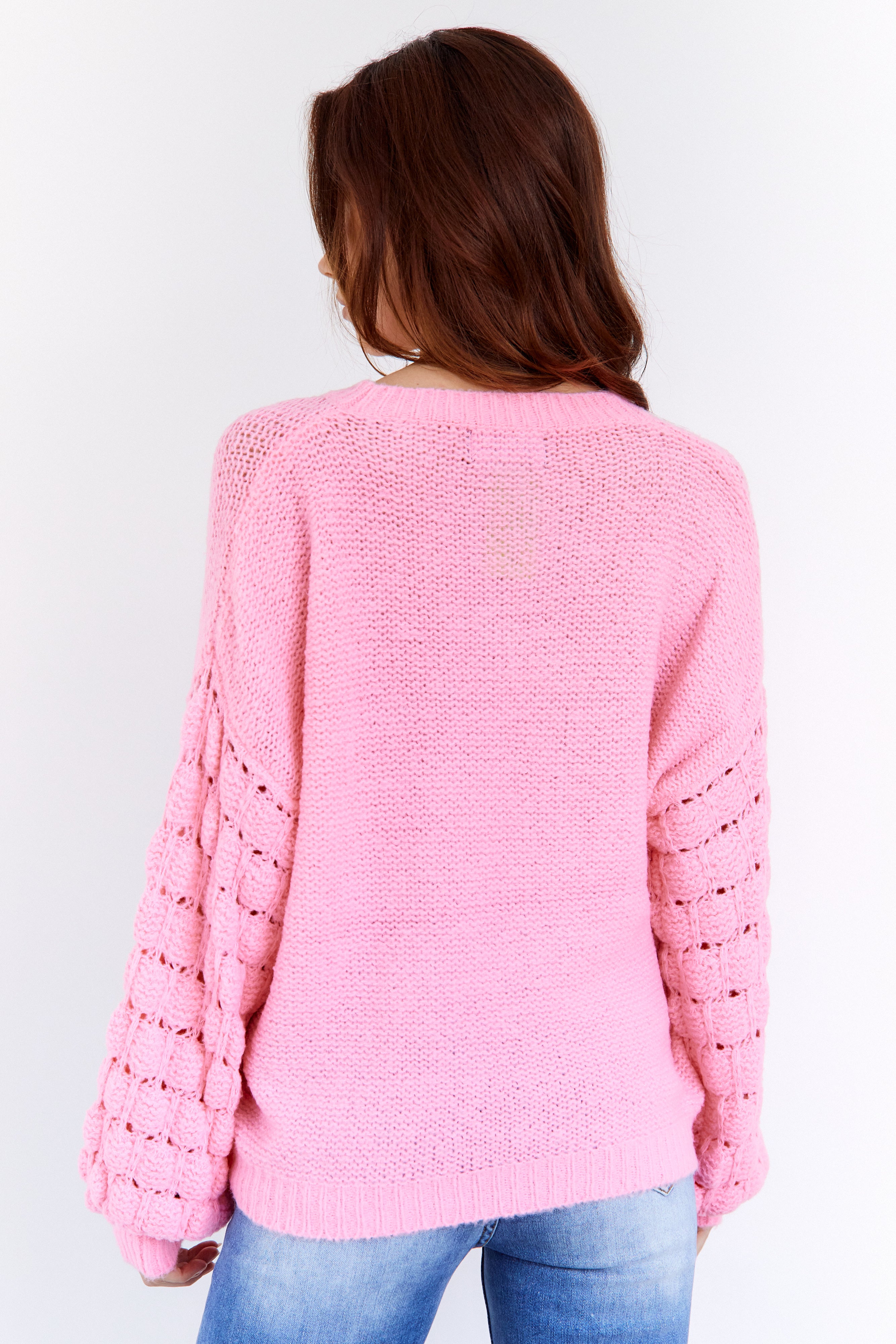 Hollyn Textured Sleeve Sweater - fab'rik