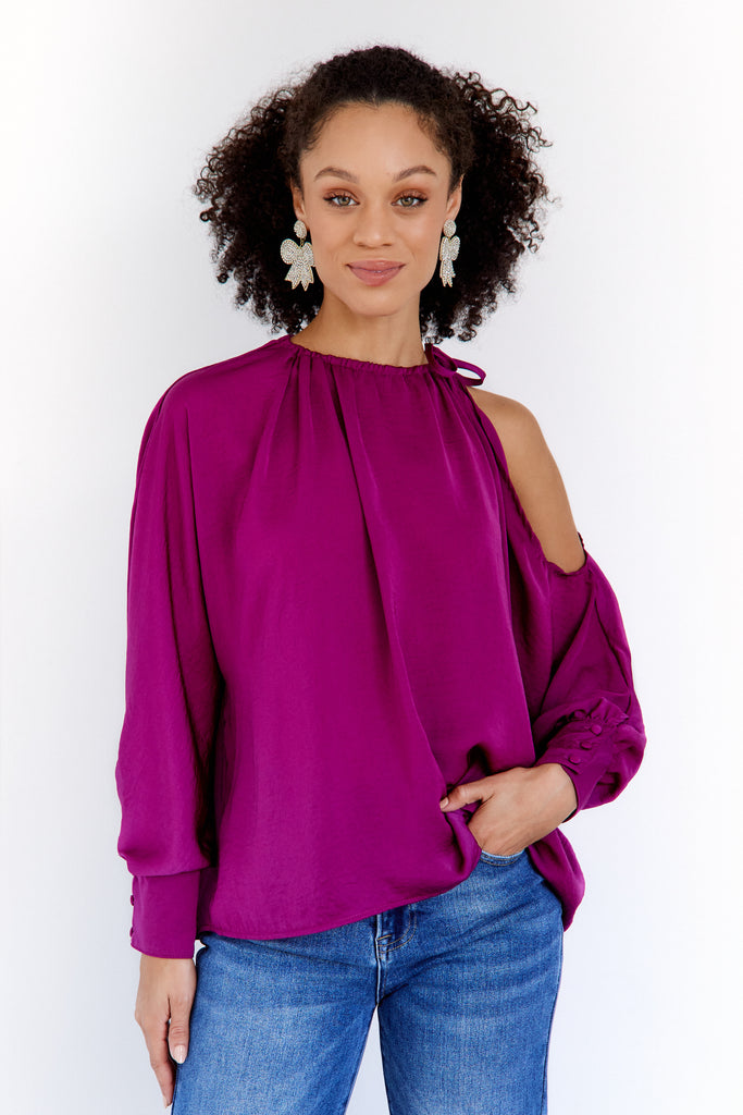 River Cold Shoulder Blouse - fab'rik