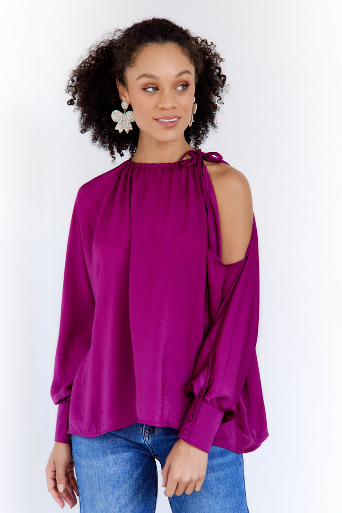 River Cold Shoulder Blouse - fab'rik