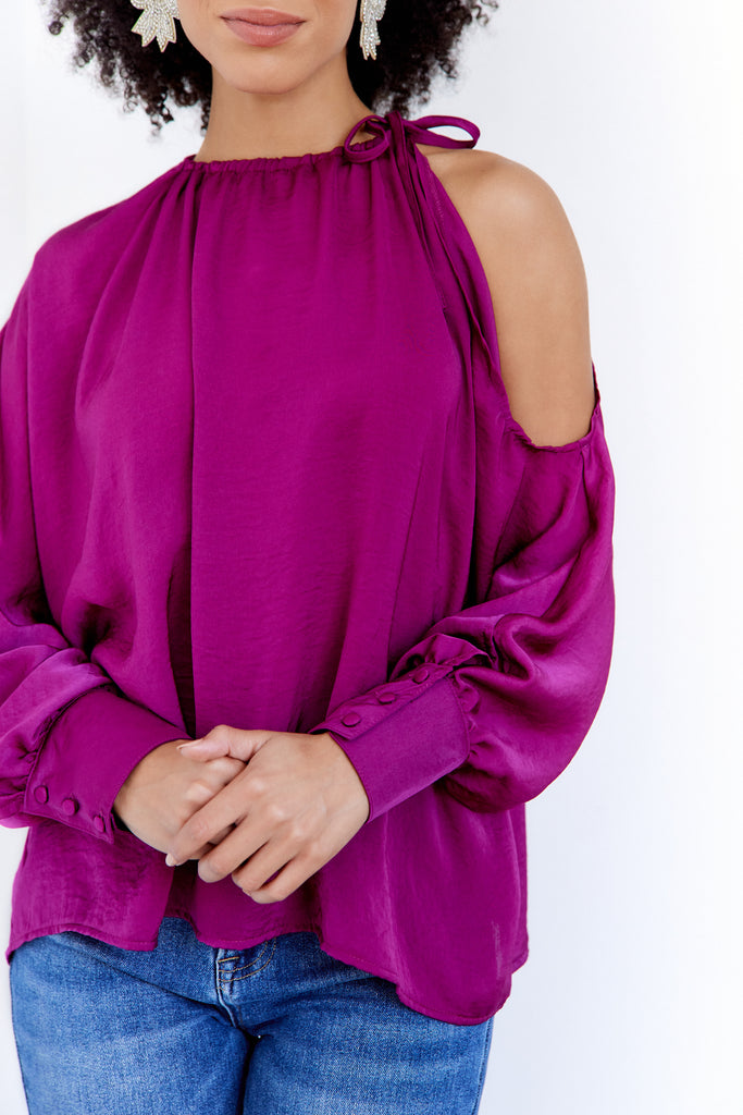River Cold Shoulder Blouse - fab'rik
