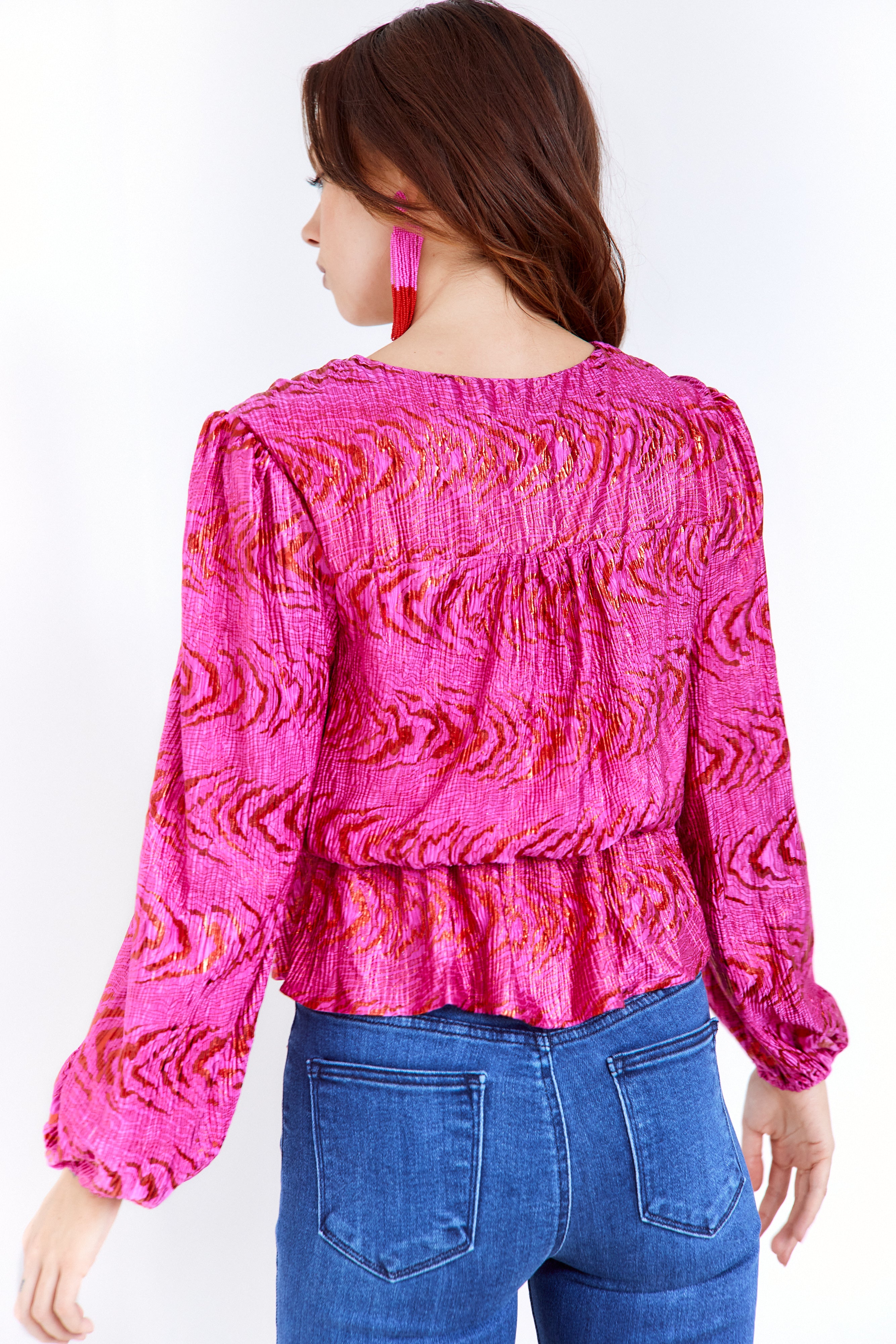 Amiah Cross Front Blouse - fab'rik
