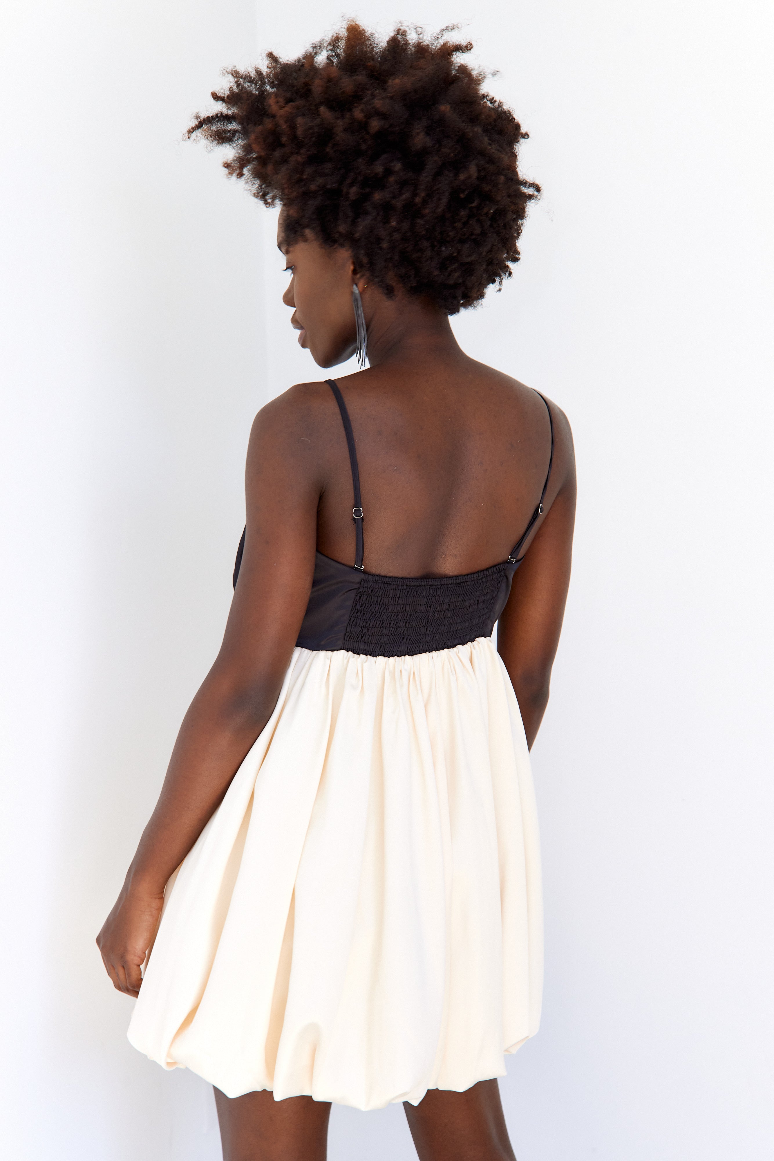 Malia Two Toned Bow Mini Dress - fab'rik