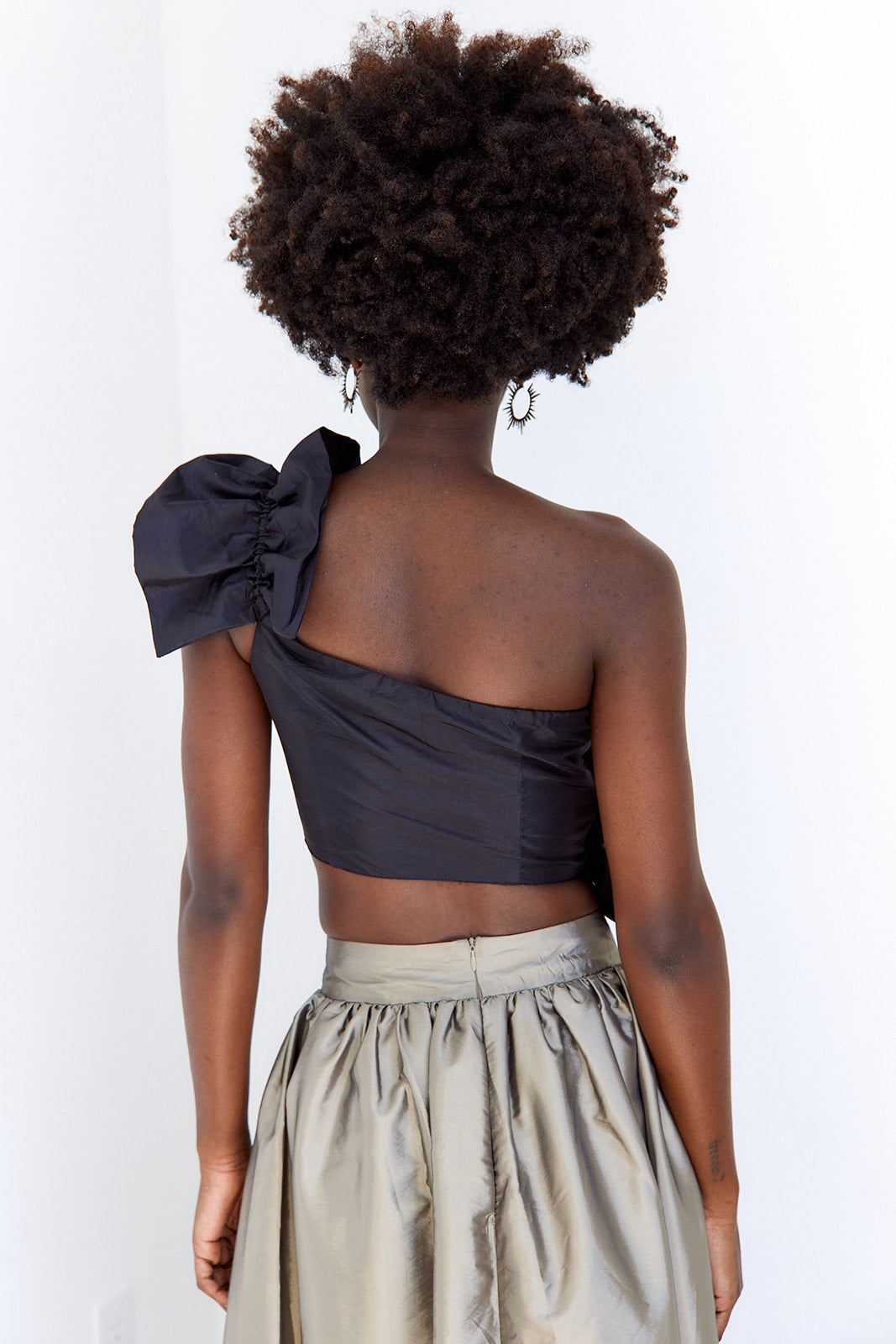 Ashlynn Ruched Ruffle Top - fab'rik