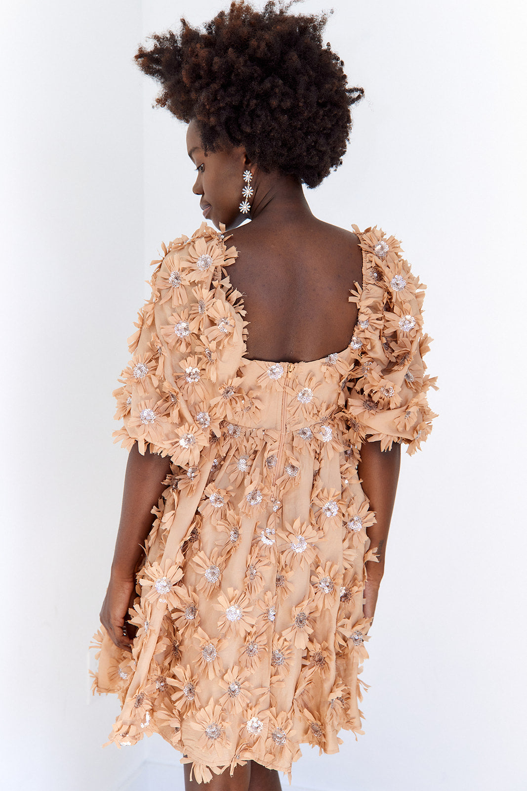 Halle Floral Babydoll Mini Dress - fab'rik
