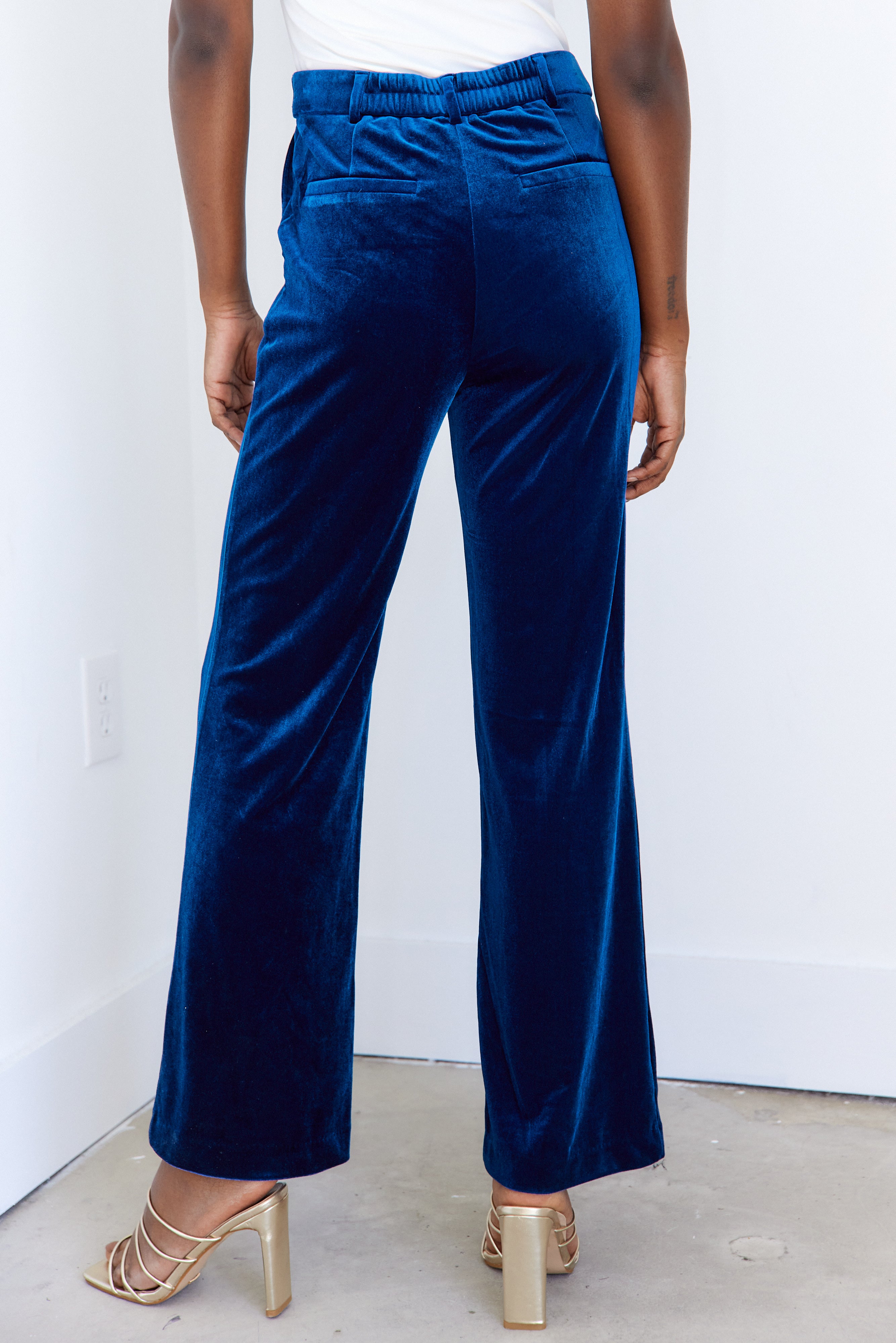 Claudell Velvet Wide Leg Pant - fab'rik