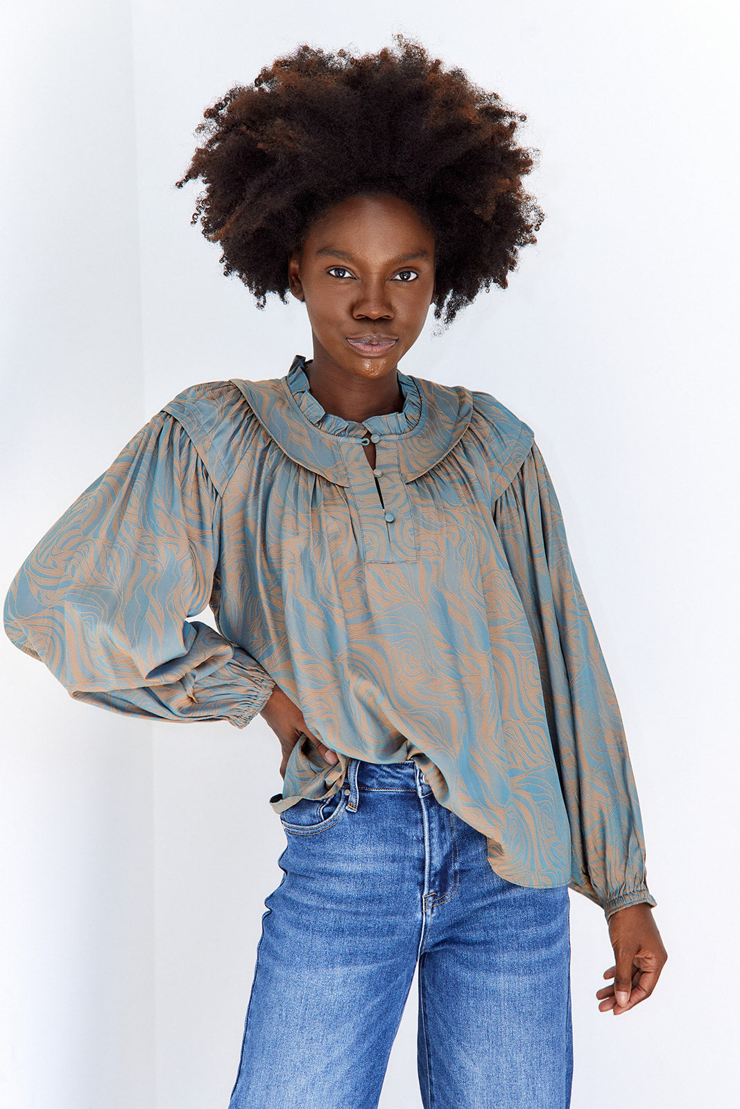 Gigi Printed Blouse - fab'rik
